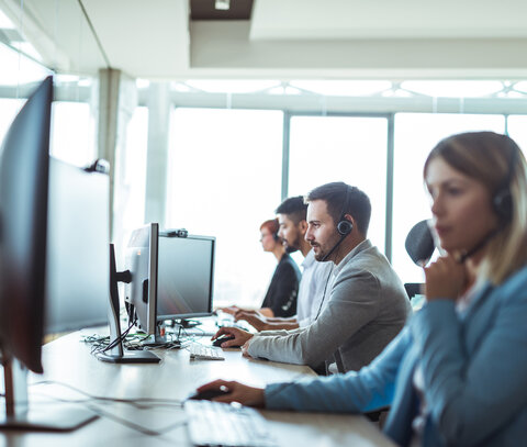 Call-Center eines IT-Service-Providers