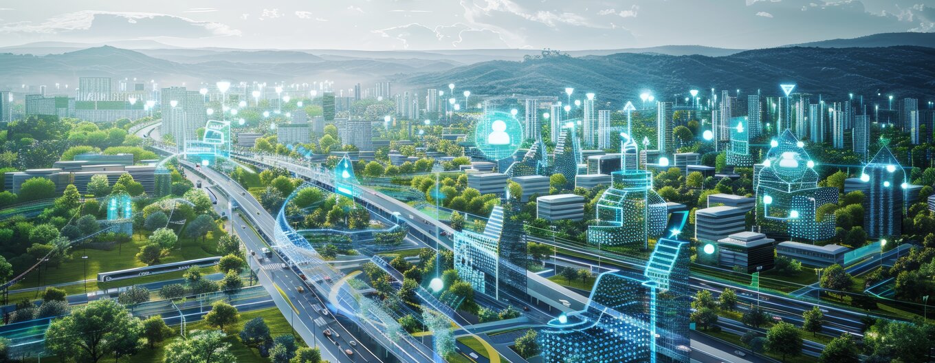 Schaubild einer Smart City