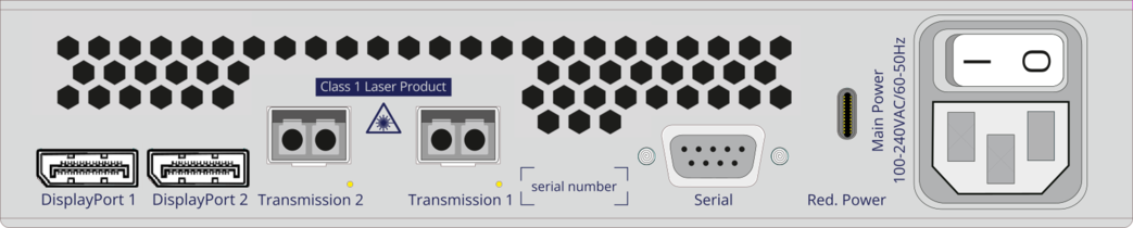 Rear product interface image VisionXS-CON-2F-DP-HR-DH-DT 2.0
