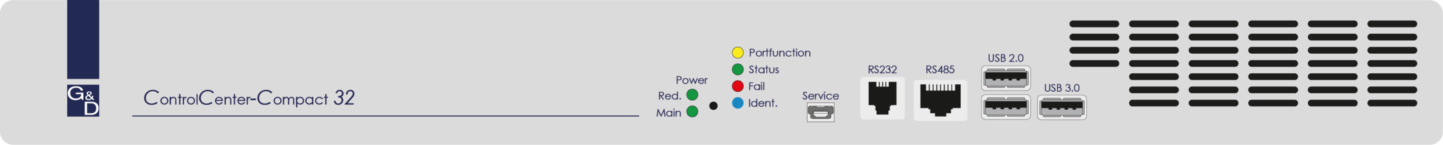 Front product interface image ControlCenter-Compact-32C